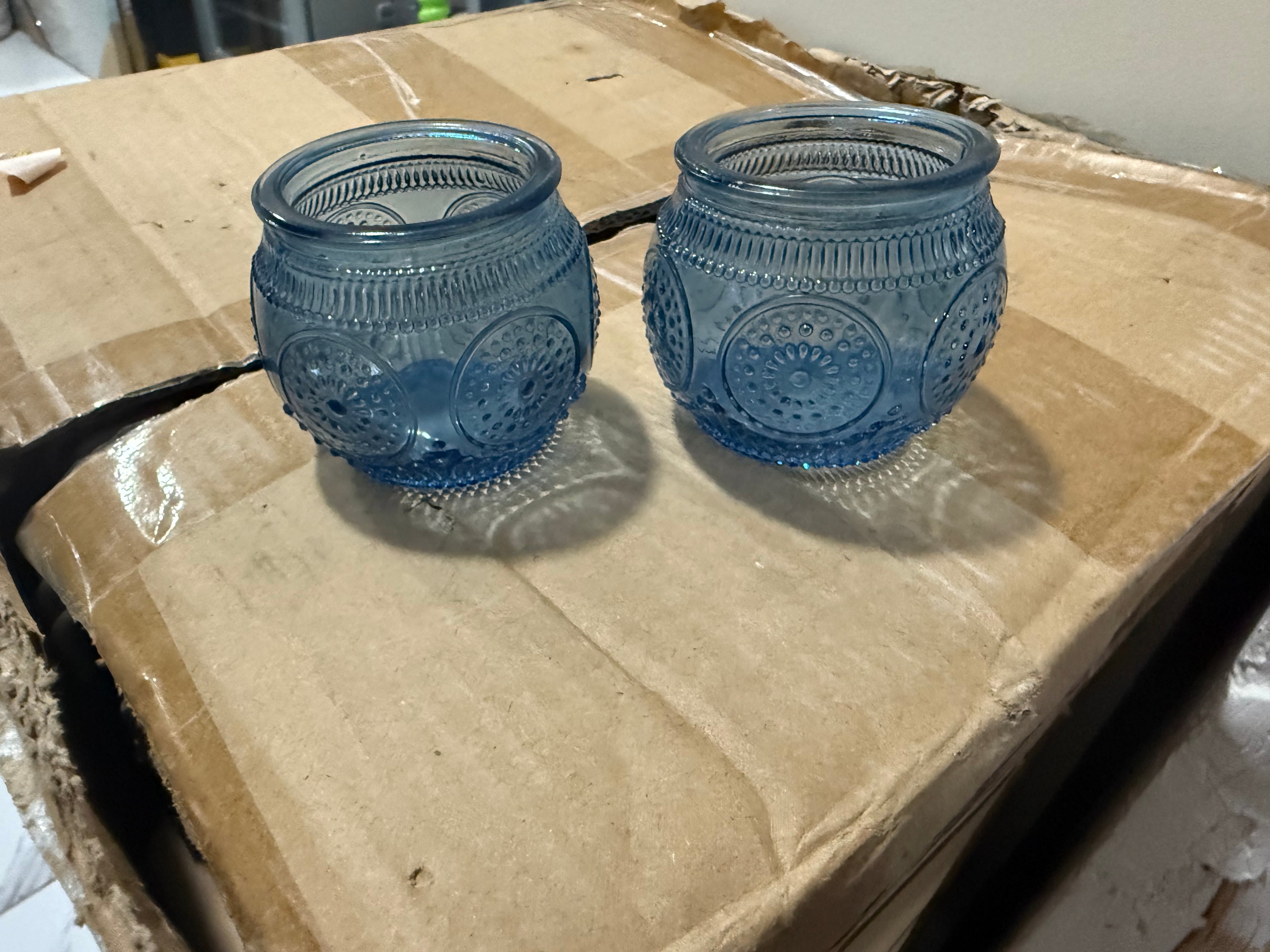 Glass votive holders